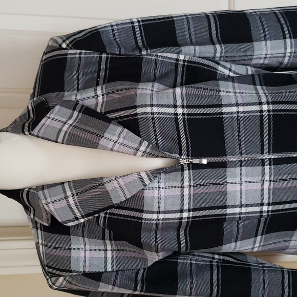 Villager Liz Claiborne Vintage Zip Up Blazer Size 10 Vintage - Picture 2 of 13